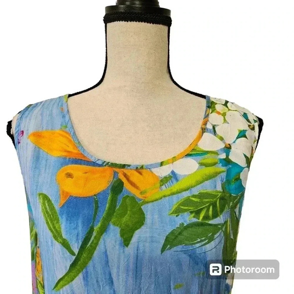 Jams World Janice Midi Dress Tropic Garden Print Hawaiian Dress - Picture 2 of 13